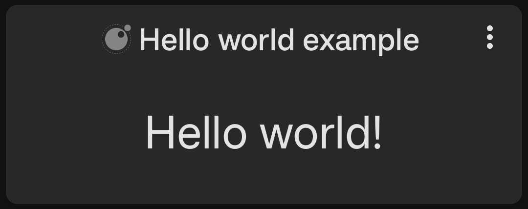"Hello world text demo"
