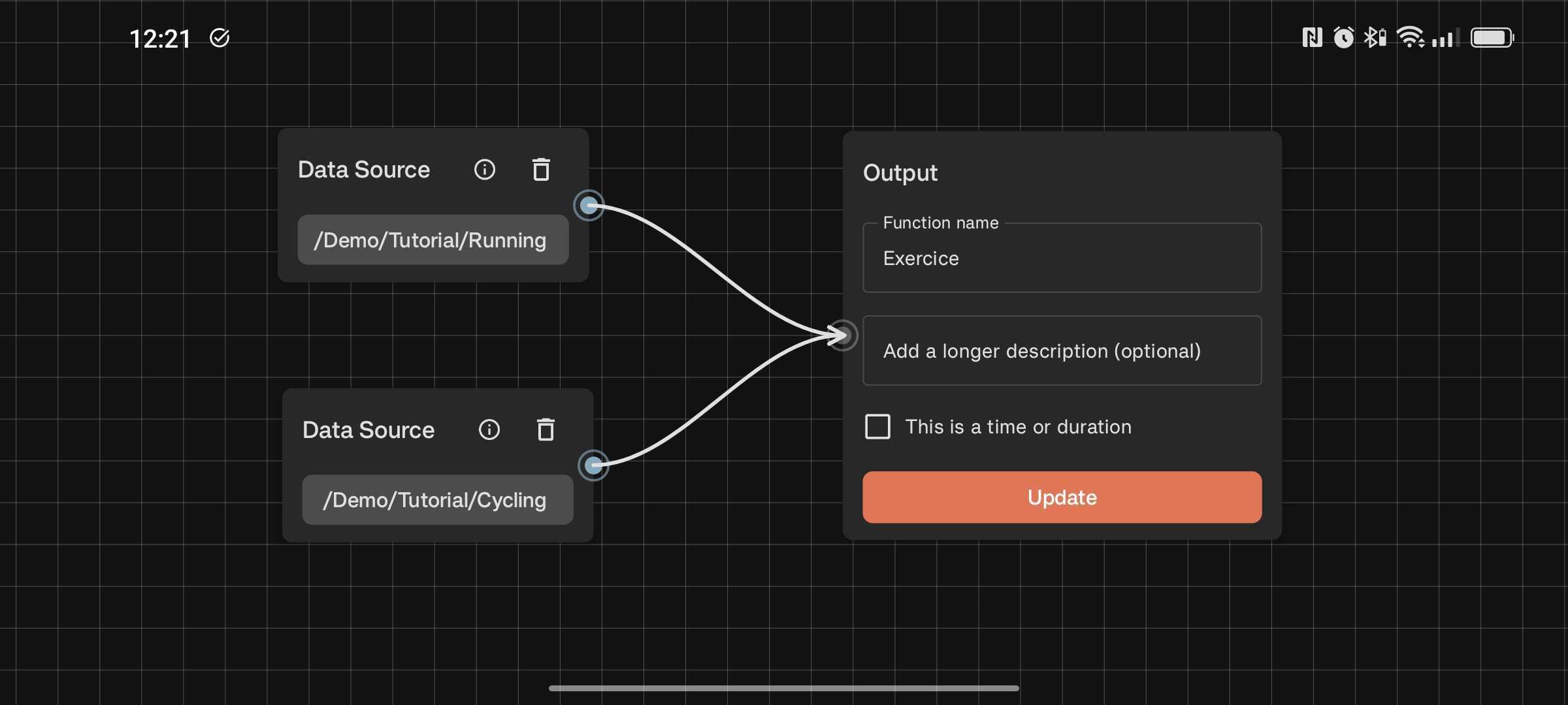 Merging Running and Cycling trackers into an Exercise function